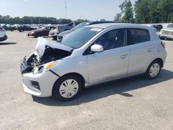 Salvage cars for sale at Dunn, NC auction: 2021 Mitsubishi Mirage ES