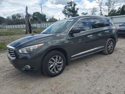 Salvage cars for sale at Riverview, FL auction: 2014 Infiniti QX60 Hybrid