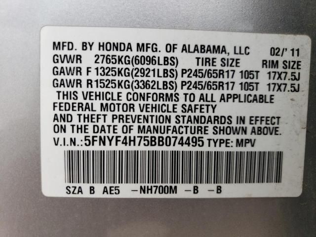 2011 Honda Pilot Exln