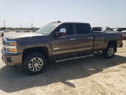 Salvage trucks for sale at San Antonio, TX auction: 2015 Chevrolet Silverado K3500 High Country