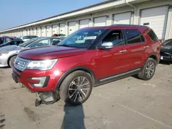 Salvage cars for sale at Louisville, KY auction: 2017 Ford Explorer Platinum