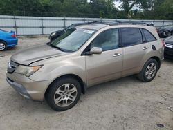 Vehiculos salvage en venta de Copart Hampton, VA: 2007 Acura MDX Technology