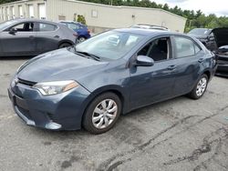 Salvage cars for sale at Exeter, RI auction: 2015 Toyota Corolla L