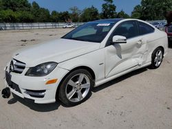 Mercedes-Benz salvage cars for sale: 2012 Mercedes-Benz C 250