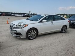 Salvage cars for sale at Houston, TX auction: 2017 Hyundai Sonata SE