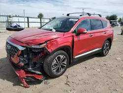 Salvage cars for sale at Nampa, ID auction: 2020 Hyundai Santa FE SEL