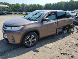 Toyota salvage cars for sale: 2017 Toyota Highlander LE