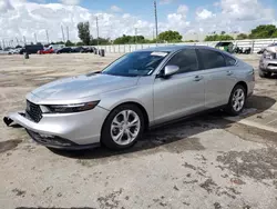 Salvage cars for sale at Miami, FL auction: 2024 Honda Accord LX