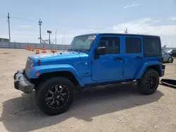 Salvage cars for sale at Greenwood, NE auction: 2014 Jeep Wrangler Unlimited Sport