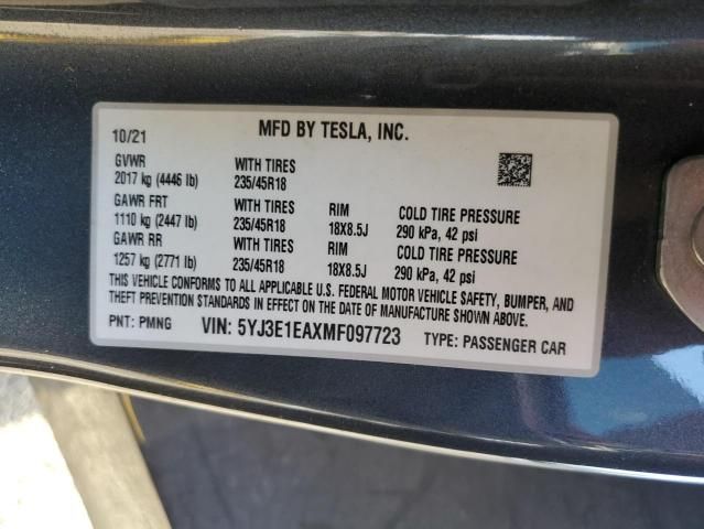 2021 Tesla Model 3