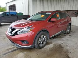 Salvage cars for sale at Gaston, SC auction: 2018 Nissan Murano S