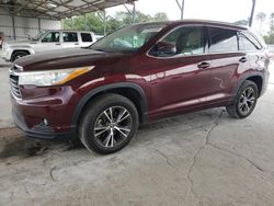 2016 Toyota Highlander XLE en venta en Cartersville, GA