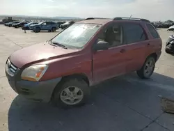 Salvage cars for sale at Grand Prairie, TX auction: 2007 KIA Sportage LX