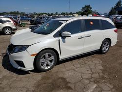 Salvage cars for sale at Woodhaven, MI auction: 2019 Honda Odyssey EXL