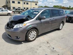 Salvage cars for sale at Wilmer, TX auction: 2015 Toyota Sienna XLE