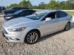 Salvage cars for sale at Houston, TX auction: 2017 Ford Fusion SE