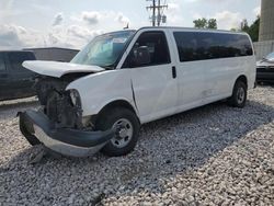 Salvage trucks for sale at Wayland, MI auction: 2015 Chevrolet Express G3500 LT