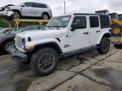 Jeep salvage cars for sale: 2021 Jeep Wrangler Unlimited Sport