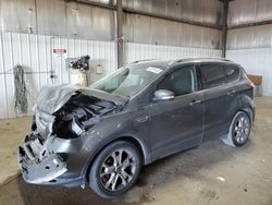 Salvage cars for sale at Des Moines, IA auction: 2014 Ford Escape Titanium