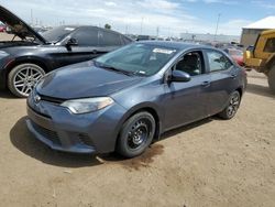 Salvage cars for sale at Brighton, CO auction: 2016 Toyota Corolla L