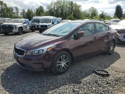 Salvage cars for sale at Portland, OR auction: 2018 KIA Forte LX