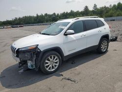 Vehiculos salvage en venta de Copart Windham, ME: 2014 Jeep Cherokee Limited