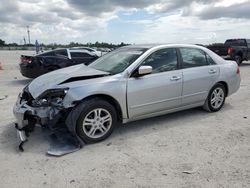 Salvage cars for sale at Arcadia, FL auction: 2007 Honda Accord SE