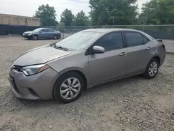 Toyota Vehiculos salvage en venta: 2016 Toyota Corolla L