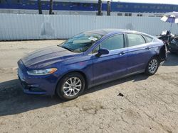 Salvage cars for sale at Van Nuys, CA auction: 2015 Ford Fusion S