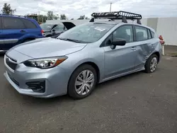 Salvage cars for sale at Portland, OR auction: 2019 Subaru Impreza