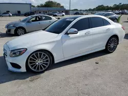 Mercedes-Benz salvage cars for sale: 2016 Mercedes-Benz C 300 4matic