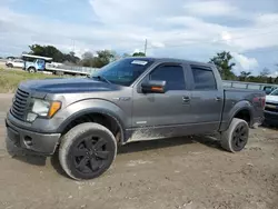 Salvage trucks for sale at Riverview, FL auction: 2012 Ford F150 Supercrew