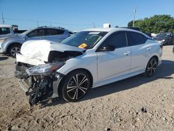 Salvage cars for sale at Oklahoma City, OK auction: 2021 Nissan Sentra SR