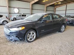 Salvage cars for sale from Copart Houston, TX: 2018 Ford Fusion SE Hybrid