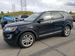 Salvage cars for sale at Littleton, CO auction: 2017 Ford Explorer Limited