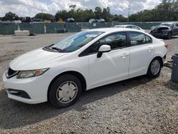 Salvage cars for sale at Riverview, FL auction: 2013 Honda Civic HF