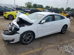 Chevrolet salvage cars for sale: 2022 Chevrolet Malibu LT