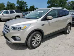 Salvage cars for sale at Hampton, VA auction: 2018 Ford Escape Titanium