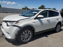 Toyota Vehiculos salvage en venta: 2018 Toyota Rav4 HV Limited