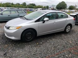 Salvage cars for sale at Hillsborough, NJ auction: 2012 Honda Civic LX