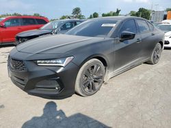 Salvage cars for sale at Bridgeton, MO auction: 2021 Acura TLX Tech A