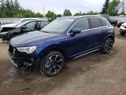 Salvage cars for sale from Copart Ontario Auction, ON: 2024 Audi Q3 Premium Plus S Line 45