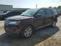 Salvage cars for sale at Leroy, NY auction: 2018 Ford Explorer XLT