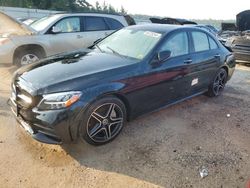 Salvage cars for sale at Harleyville, SC auction: 2019 Mercedes-Benz C 300 4matic