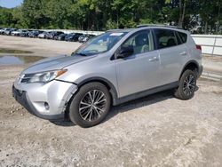 Salvage cars for sale at North Billerica, MA auction: 2015 Toyota Rav4 LE