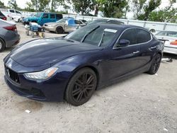 Salvage cars for sale at Riverview, FL auction: 2017 Maserati Ghibli