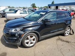 Salvage cars for sale at Woodhaven, MI auction: 2017 Lincoln MKC Premiere