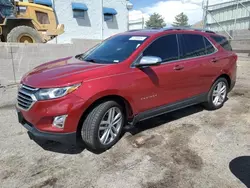 Chevrolet salvage cars for sale: 2018 Chevrolet Equinox Premier