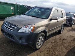 Salvage cars for sale at Brighton, CO auction: 2005 Honda CR-V EX