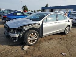 Salvage cars for sale at Woodhaven, MI auction: 2020 Ford Fusion SE